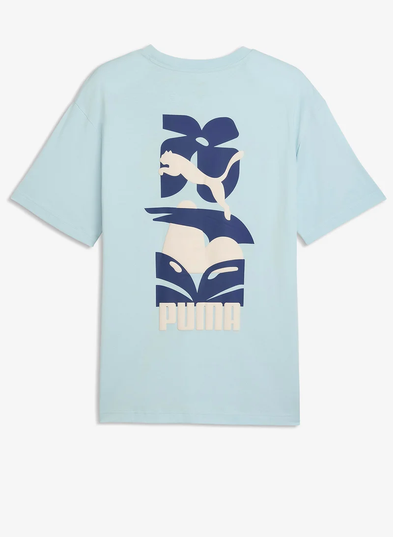 بوما تيشيرت مريح برسومات أساسية